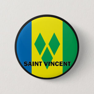 Qualität Heiligen Vincents Roundel Flagge Button