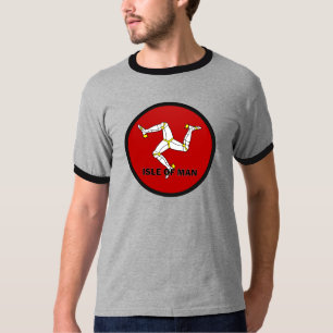 Qualität Isle of Mans Roundel Flagge T-Shirt