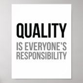 Qualität ist die Verantwortung aller Poster (Vorne)