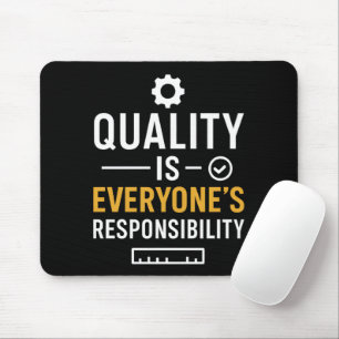 Qualität ist die Verantwortung aller Qualitätszita Mousepad