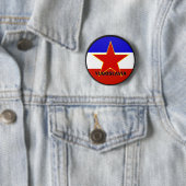 Qualität Jugoslawiens Roundel Flagge Button (Beispiel)