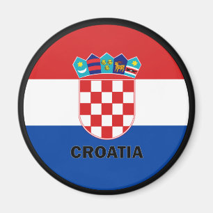 Qualität Kroatiens Roundel Flagge Magnet