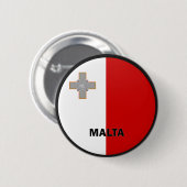 Qualität Maltas Roundel Flagge Button (Vorne & Hinten)