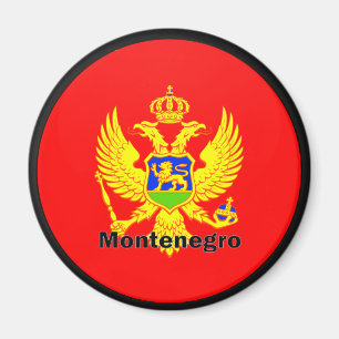 Qualität Montenegros Roundel Flagge Magnet