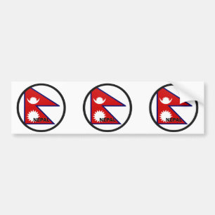 Qualität Nepals Roundel Flagge Autoaufkleber