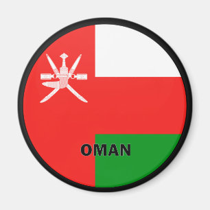 Qualität Omans Roundel Flagge Magnet