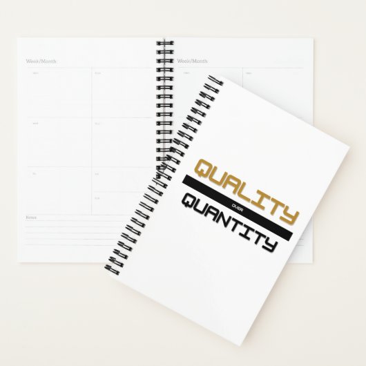 Qualität / Quantitätsplaner Planer (Anzeige)