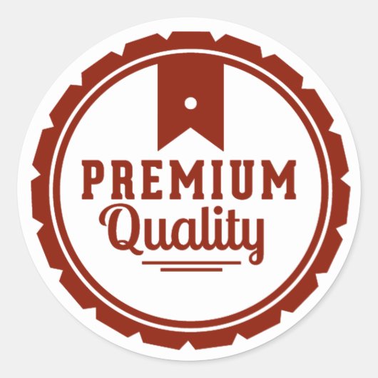 Qualität Runder Aufkleber (Vorderseite)