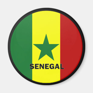Qualität Senegals Roundel Flagge Magnet