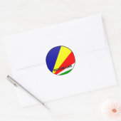 Qualität Seychellen Roundel Flagge Runder Aufkleber (Umschlag)