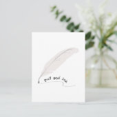 Qualität und Tinte Postkarte (Stehend Vorderseite)