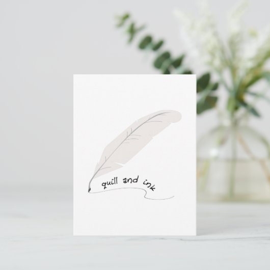 Qualität und Tinte Postkarte (Stehend Vorderseite)