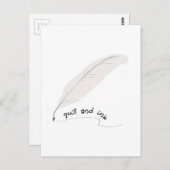 Qualität und Tinte Postkarte (Vorne/Hinten)