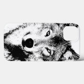 Qualitativ einzigartiges Wolf-Artwork Case-Mate iPhone Hülle (Rückseite (Horizontal))