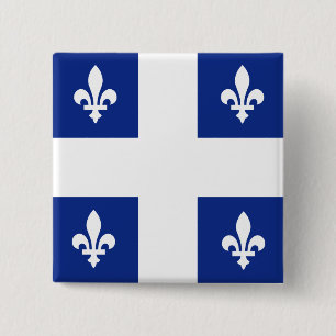 Qualitäts-Flagge Kanadas Quebec Button