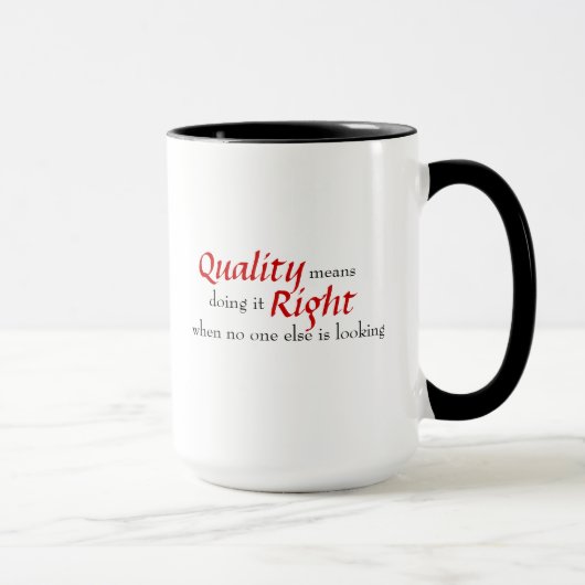 Qualitäts-Inspirational Zitat-Tasse Tasse (Rechts)
