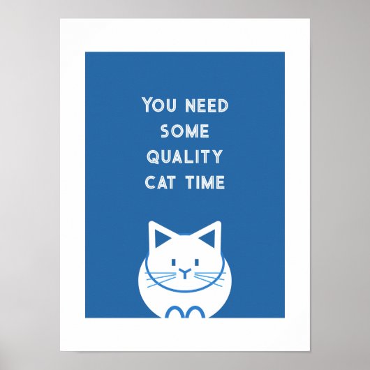Qualitäts-Katzenzeit Poster (Vorne)