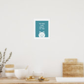 Qualitäts-Katzenzeit  Poster (Küche)