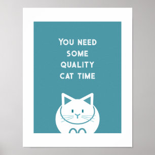 Qualitäts-Katzenzeit Poster