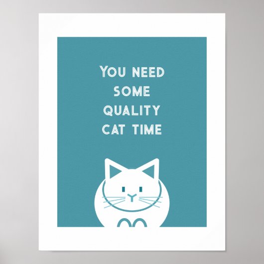 Qualitäts-Katzenzeit  Poster (Vorne)