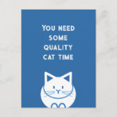 Qualitäts-Katzenzeit Postkarte (Vorderseite)
