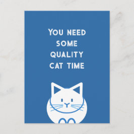 Qualitäts-Katzenzeit Postkarte