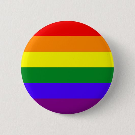 Qualitäts-Regenbogen-Flaggen-Knopf Button (Vorderseite)