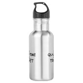 Qualitäts-Zeit-Trumpet Edelstahlflasche (Rückseite)