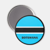 Qualitätsflagge Botswana Roundel Magnet (Vorderseite/Rückseite)