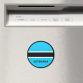 Qualitätsflagge Botswana Roundel Magnet (In Situ (Geschirrspüler))