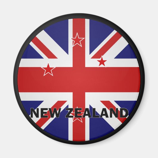 Qualitätsflagge für Neuseeland Magnet (Vorne)