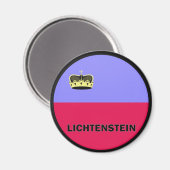 Qualitätsflagge Lichtenstein Roundel Magnet (Vorderseite/Rückseite)
