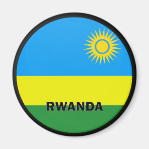 Qualitätsflagge Ruanda Roundel Magnet