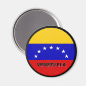 Qualitätsflagge Venezuela Roundel Magnet (Vorderseite/Rückseite)