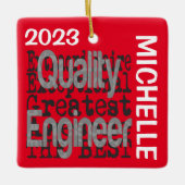 Qualitätsingenieur Extraordinaire CUSTOM Keramikornament (Vorderseite)