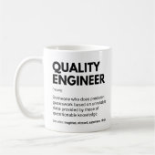 Qualitätsingenieur - Funny Definition Kaffeetasse (Links)