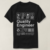 Qualitätsingenieur - Funny Description Label T-Shirt (Design vorne)
