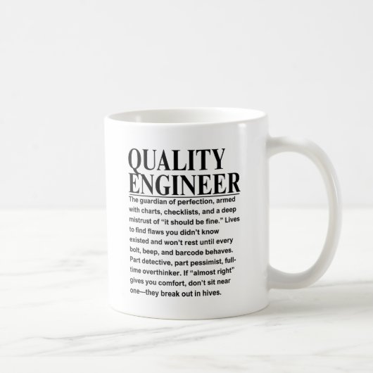 Qualitätsingenieur Kaffeetasse (Rechts)