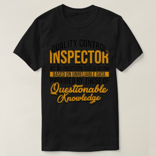 Qualitätsinspektor für Kontrolle T-Shirt (Design vorne)