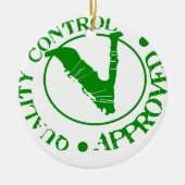 Qualitätskontrolle genehmigt keramikornament (Vorne)