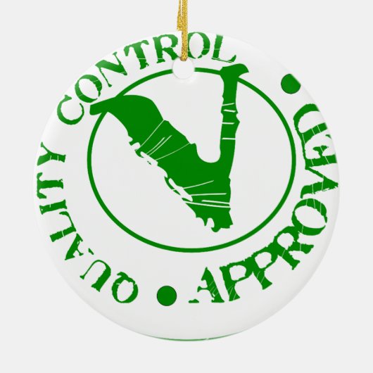 Qualitätskontrolle genehmigt keramikornament (Hinten)