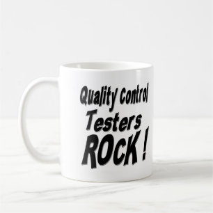Qualitätskontrolle-Prüfvorrichtungs-Felsen! Tass Kaffeetasse