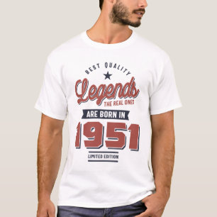 Qualitätslegenden Die echten sind 1951 Geboren T-Shirt