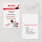 Qualitätsmalerei Visitenkarte (Vorne/Hinten)