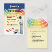 Qualitätsmalerei Visitenkarte (Vorne/Hinten)