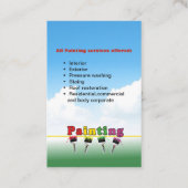 Qualitätsmalerei Visitenkarte (Rückseite)