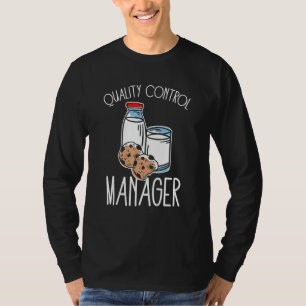 Qualitätsmanager für die Kontrolle von Milch und C T-Shirt