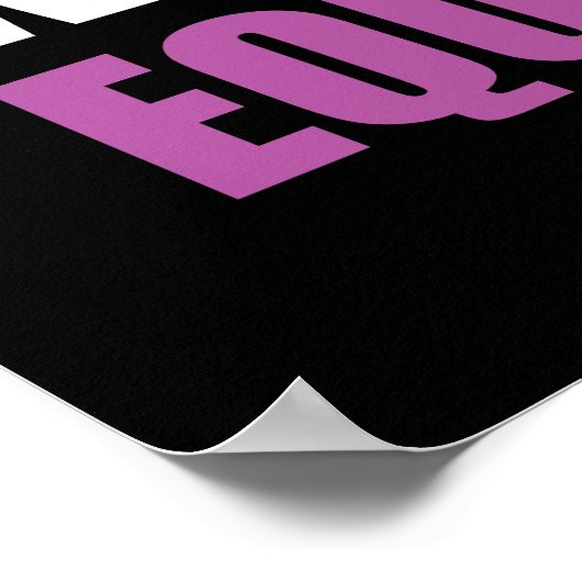 "Qualitätsmänner respektieren die Gleichstellung d Poster (Ecke)