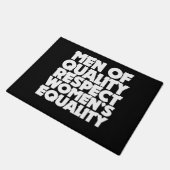 Qualitätsmänner respektieren die Gleichstellung vo Fußmatte (Schrägansicht)