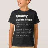 Qualitätssicherung Definition QA Manager T-Shirt (Vorderseite)